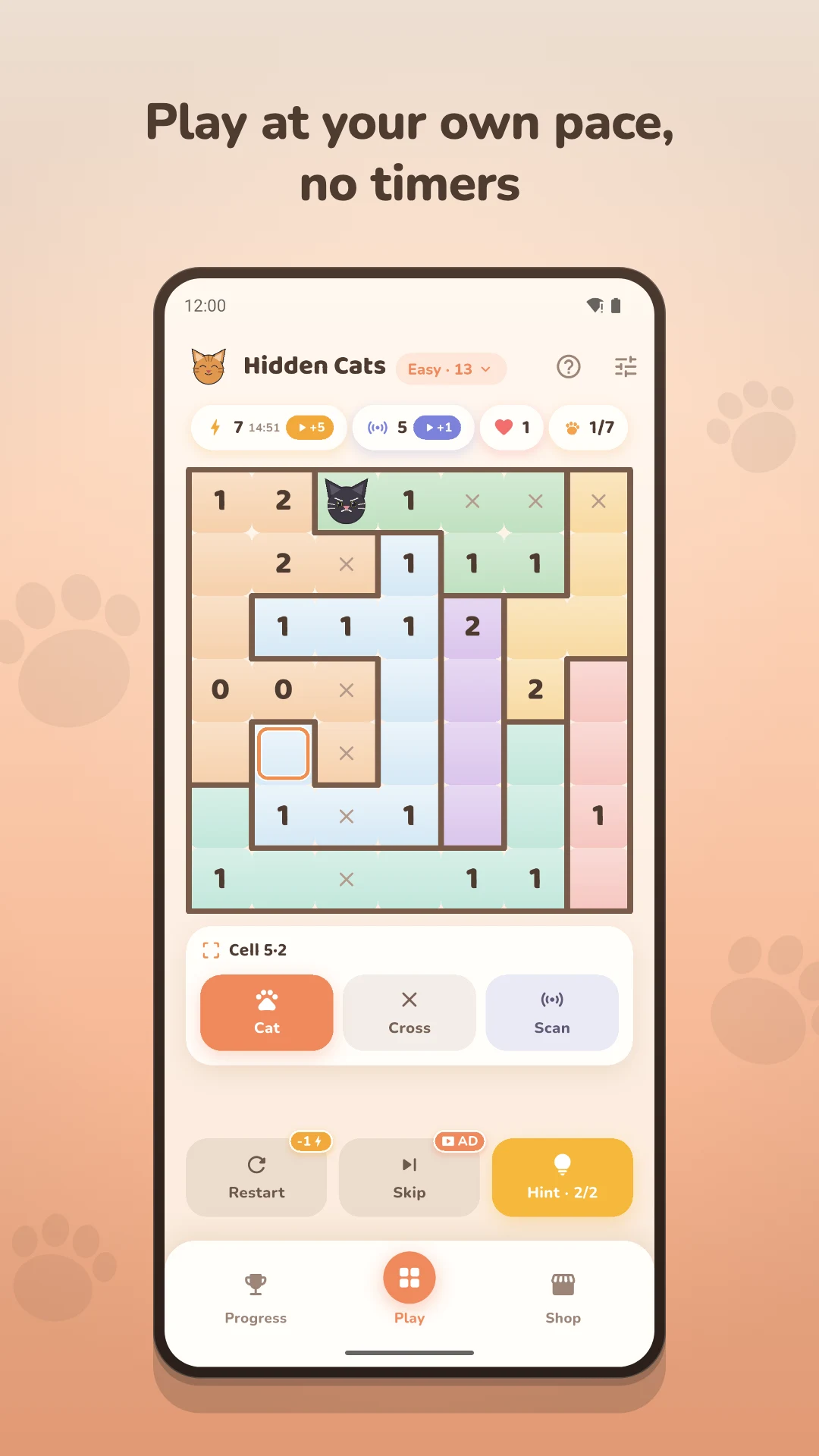 Hidden Cats: Logic Puzzle screenshot