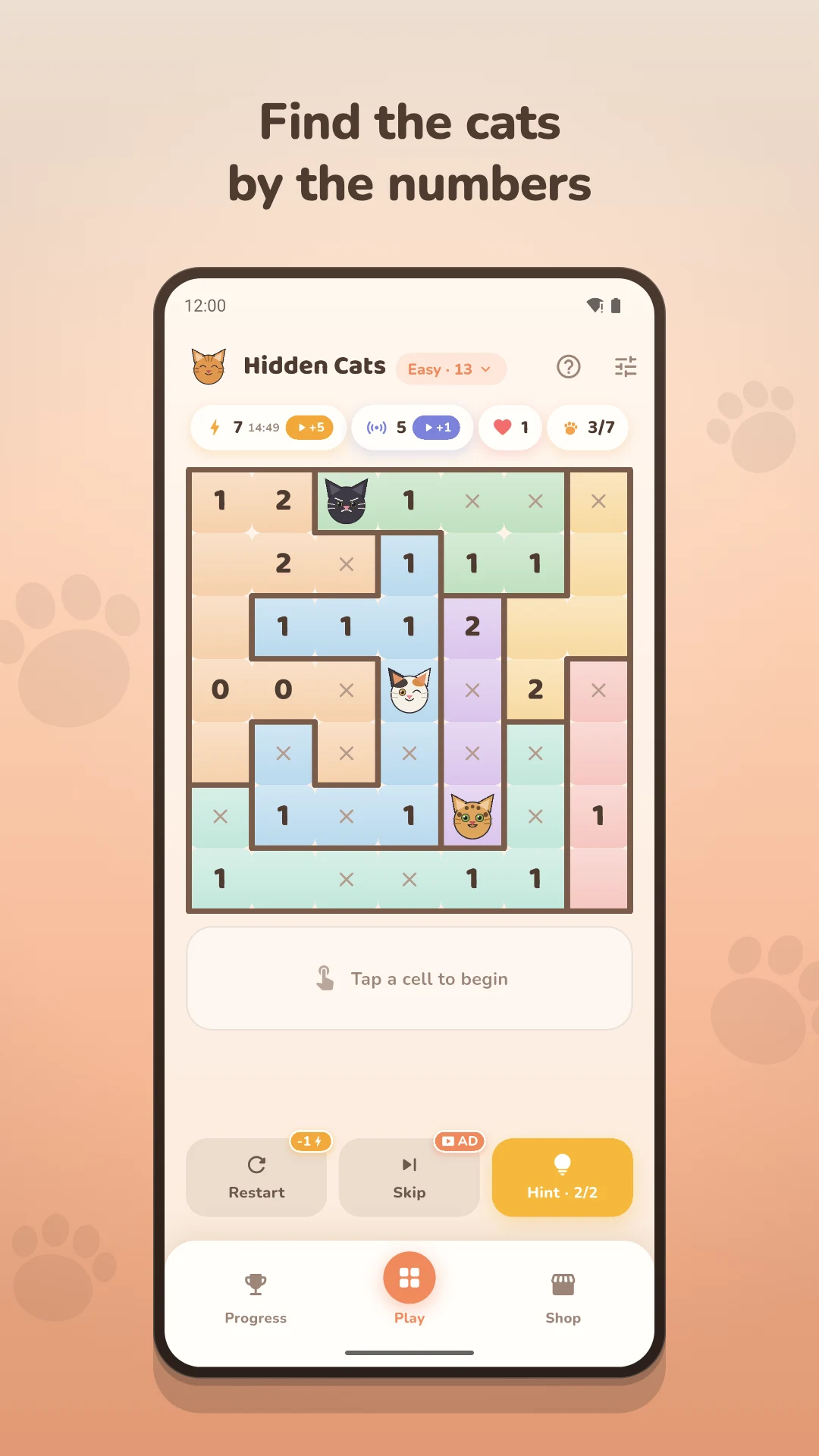 Hidden Cats: Logic Puzzle screenshot