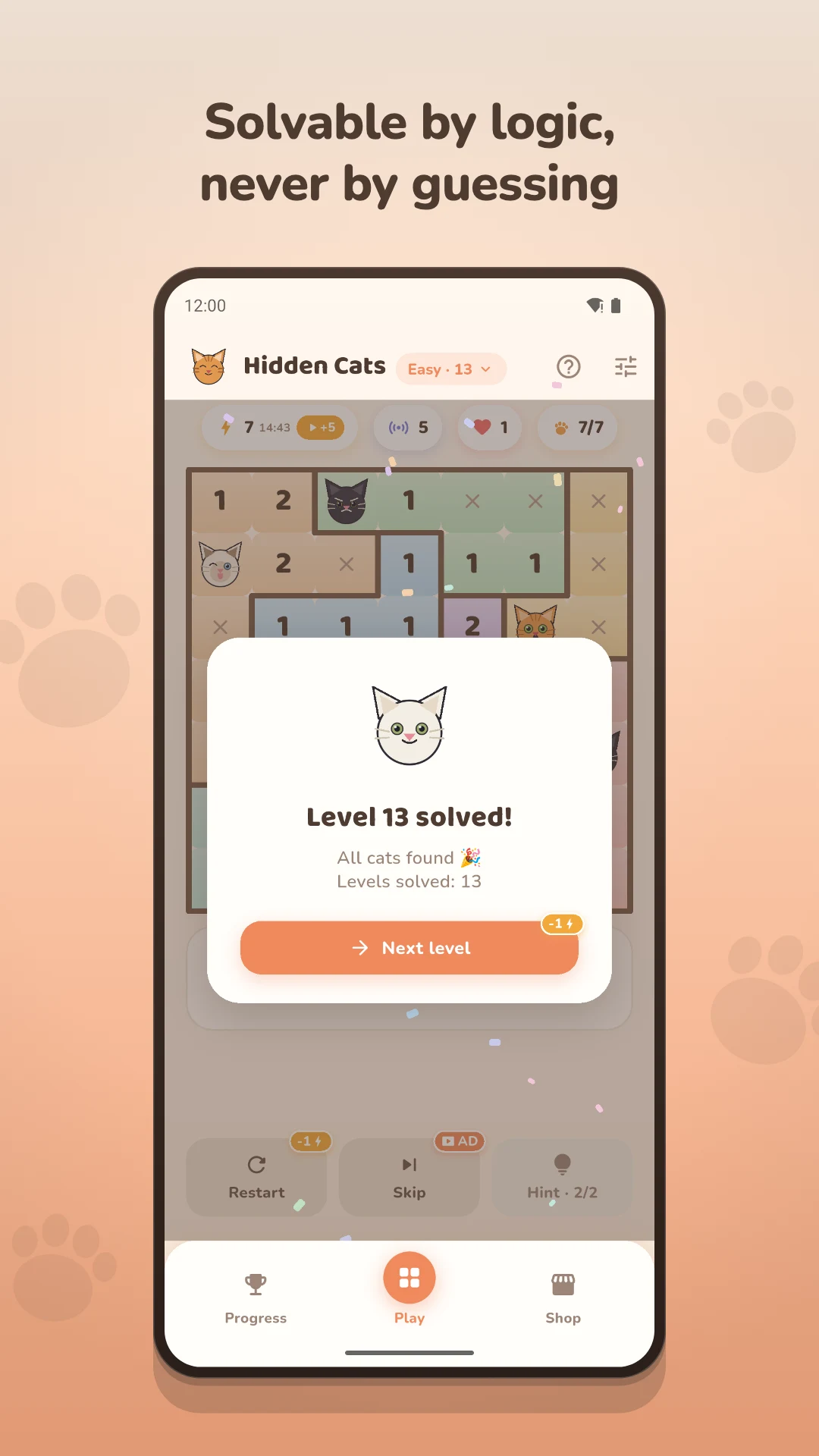 Hidden Cats: Logic Puzzle screenshot